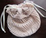 Pretty Awesome Yarn Pouch beaded lace knitting pattern