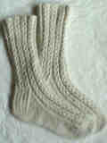 Toe-to-Cuff Lace Ribbed Socks
