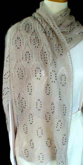 Beaded Lace Scarf