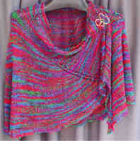Spiral Nebula Shawl - worn in one style