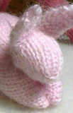Make a bunny from a knitted swatch