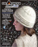 Fire Mountain Gems showcases Bella's Beads Cloche and Beaded Lace Scarf in a full-page color ad