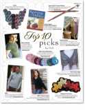 Knitter's Fall 2009 advertorial featuring Playing in the Leaves