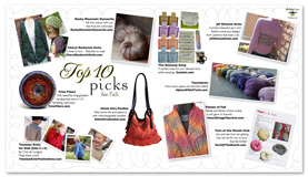 Fall 2012 issue of Twist featuring Flames of Fall Stole