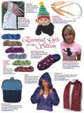 Interweave Knits Holiday 2006 advertorial featuring Thinking of You Scarf
