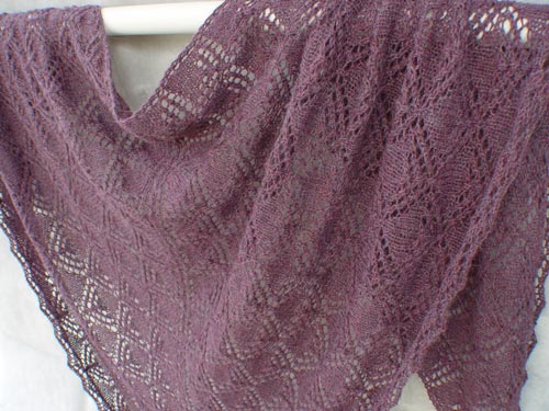Triangles within Triangles Shawl detail