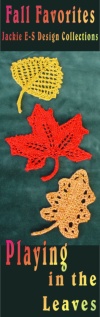 Playing in the Leaves knitted leaf motifs in Planet Earth Fibers 100% Silk with Beads by Tilli Tomas.