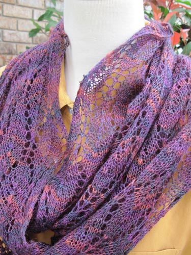 lacy infinity scarf knitting pattern