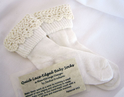 Lace-edged Baby Socks