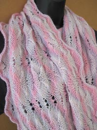 Sunset Infinity Wrap generously sized twisted loop scarf