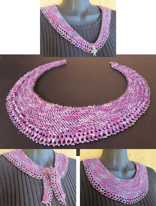 Beaded Crescent Neck Lace