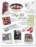 Yarn Market News March 2009 advertorial featuring Wrapped Up in Bows