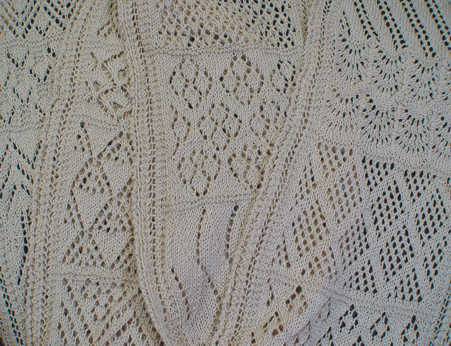 A lace sampler I made based on the original in the Brooklyn Museum