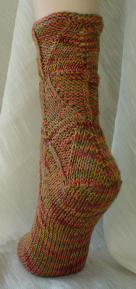 Shapely Sandal Socks - back view and heel detail