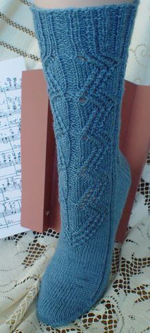 Concertina Lace Socks - front view