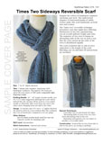 Sample cover page of HeartStrings Times Two Sideways Reversible Scarf pattern