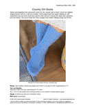 Sample cover page of HeartStrings Country Girl Socks pattern