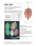 Sample cover page of HeartStrings Oak Leaf pattern
