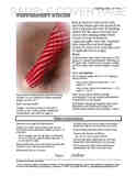 Sample cover page of HeartStrings Peppermint Sticks Tube Socks pattern
