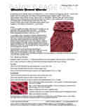 Sample cover page of HeartStrings Chocolate Covered Cherries Socks and Fingerless Mittens pattern