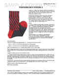 Sample cover page of HeartStrings Peppermint Sticks 2 Socks pattern