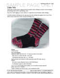 Sample cover page of HeartStrings Cable Ride Socks pattern