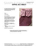 Sample cover page of HeartStrings Summer Lace Anklets pattern