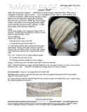 Sample cover page of HeartStrings Luxe Hat pattern