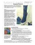 Sample cover page of HeartStrings Beaded Fleuron Socks and Wrist Warmers pattern