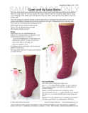 Sample cover page of HeartStrings Down and Up Lace Socks pattern