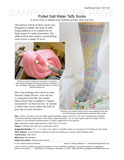 Sample cover page of HeartStrings Pulled Salt Water Taffy Socks pattern