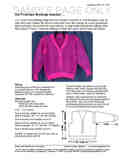 Sample cover page of HeartStrings Pinstripe Melange Sweater pattern