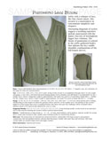 Sample cover page of HeartStrings Pianissimo Lace Blouse pattern