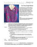 Sample cover page and worksheet of HeartStrings 3-to-2 Any Gauge Sweater pattern