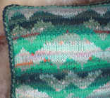 Tapestry Knitted Pillow