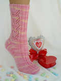 Sweet Valentine, the February pattern in The Sock Journal