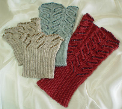 knitted wristlets