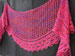 Loganberry Crescent Shawl lace knitting pattern
